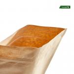Стояща опаковка 85 x 140 мм 100 мл Kraft + PLA биоразградима 1000 бр
