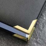 Метален ъгъл PS22 - 22 х 22 х 3,5 мм злато